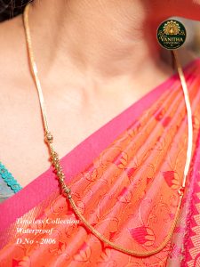 Premium gold plated square box plain ball spiral chain - 24 inches