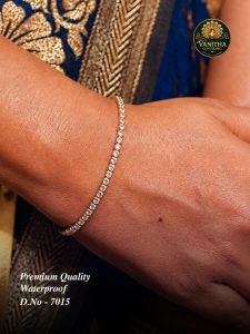 Premium gold plated AD stone bracelet