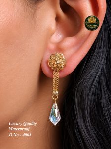 Premium gold plated titanic stud