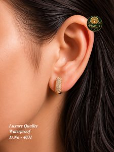Premium gold plated ad stone j stud